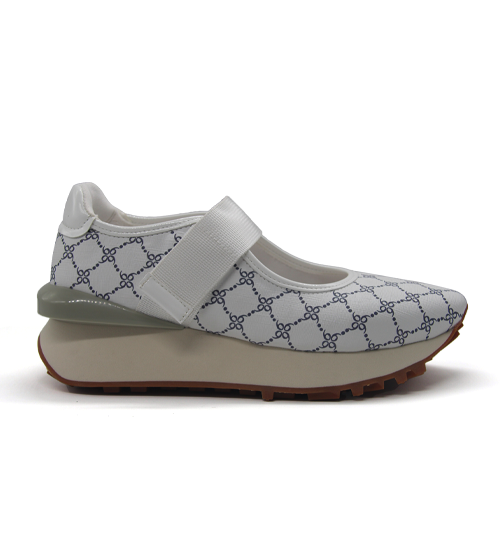 Women’s Monogram Print Mary Jane Platform Sneakers