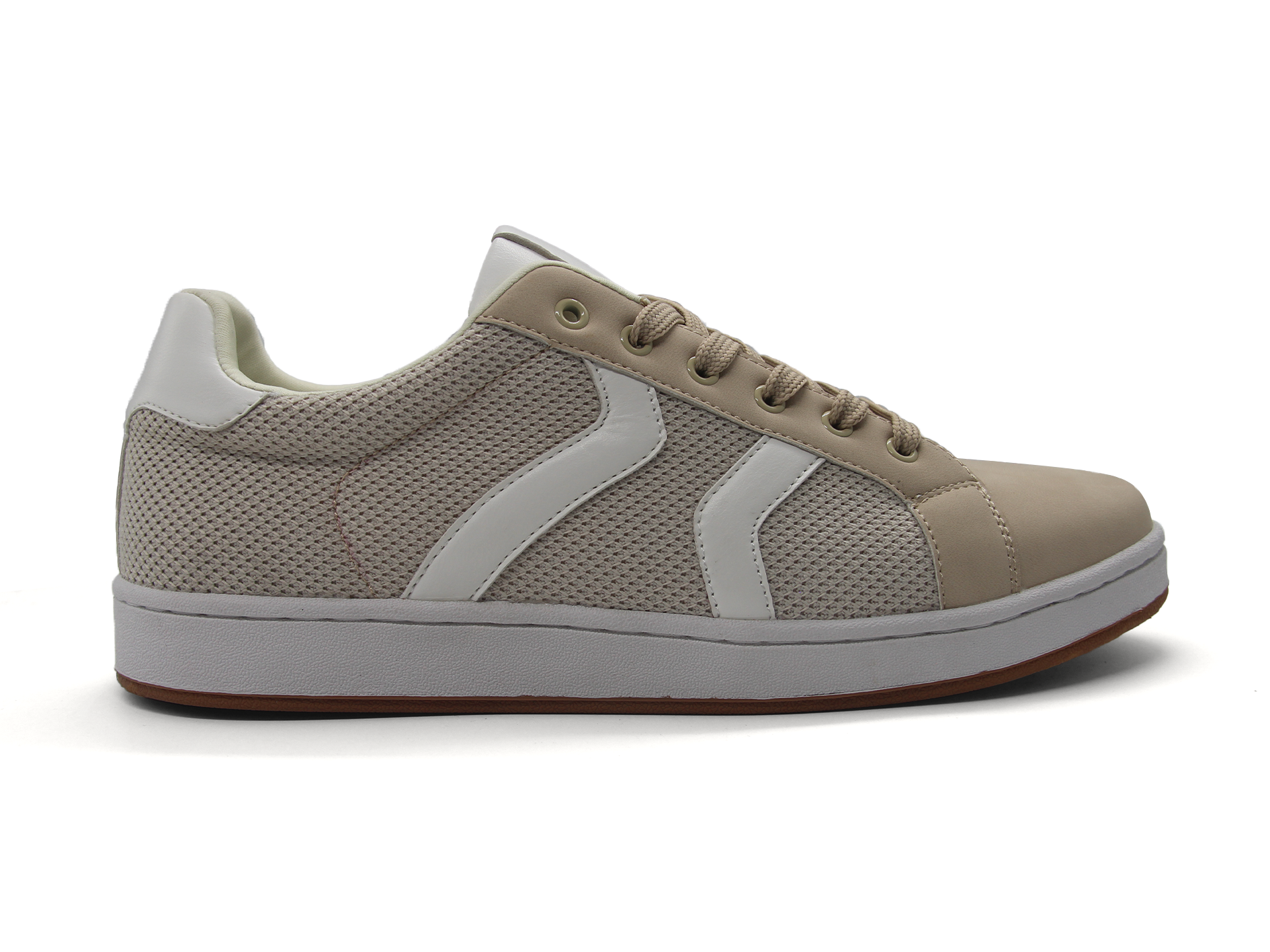Retro Color‑Block Breathable Lace‑Up Casual Skate Shoes