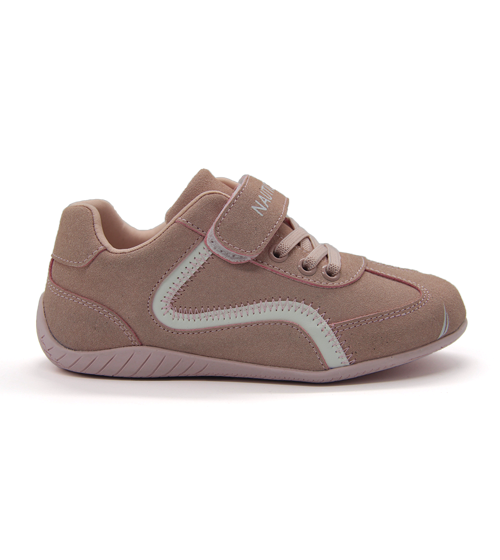 NAUTICA Kids Suede Hook‑and‑Loop Retro Trainer Sneakers