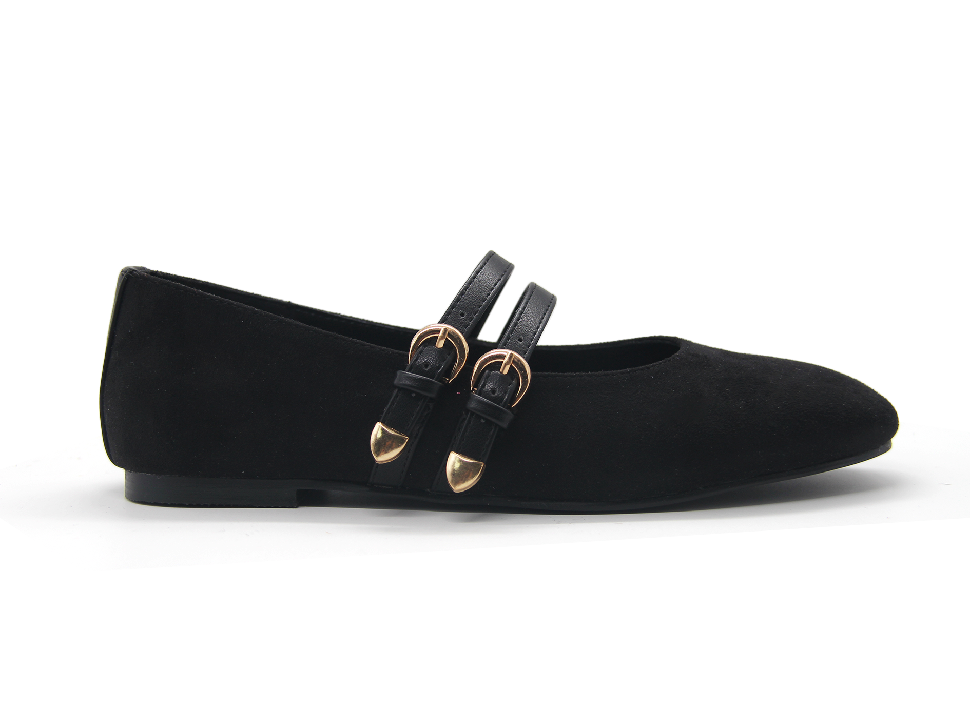 Women Double‑Strap Mary Jane Flats