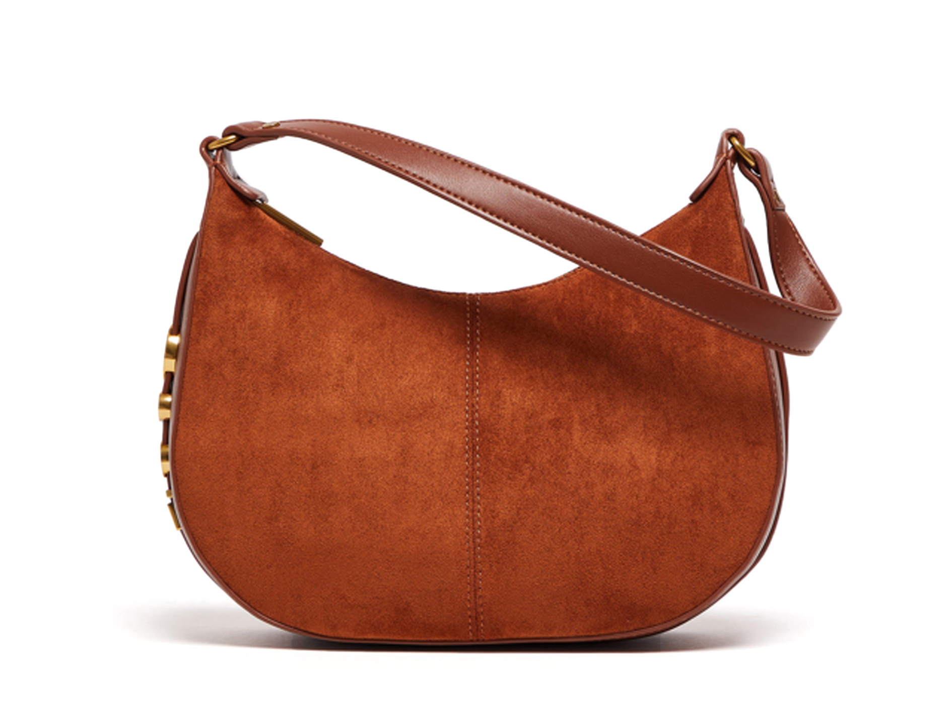 Chic Muted‑Tone Suede Hobo Bag