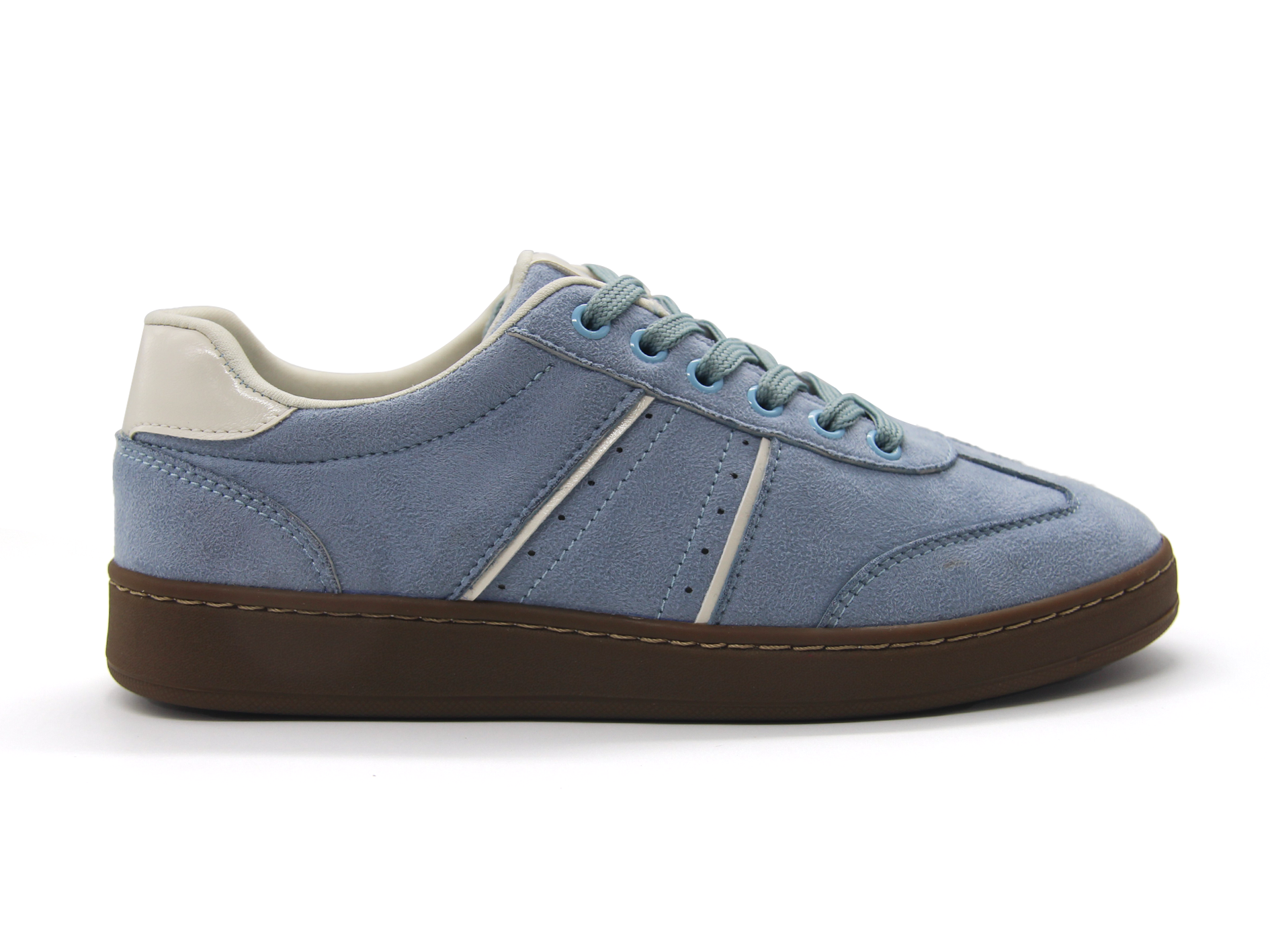 Women’s Retro Suede Look Trainer Casual Sneakers