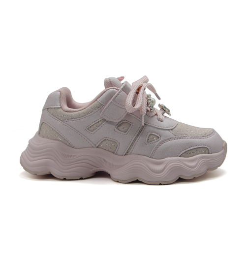 Girls’ Glitter Wave Chunky Sole Sneakers