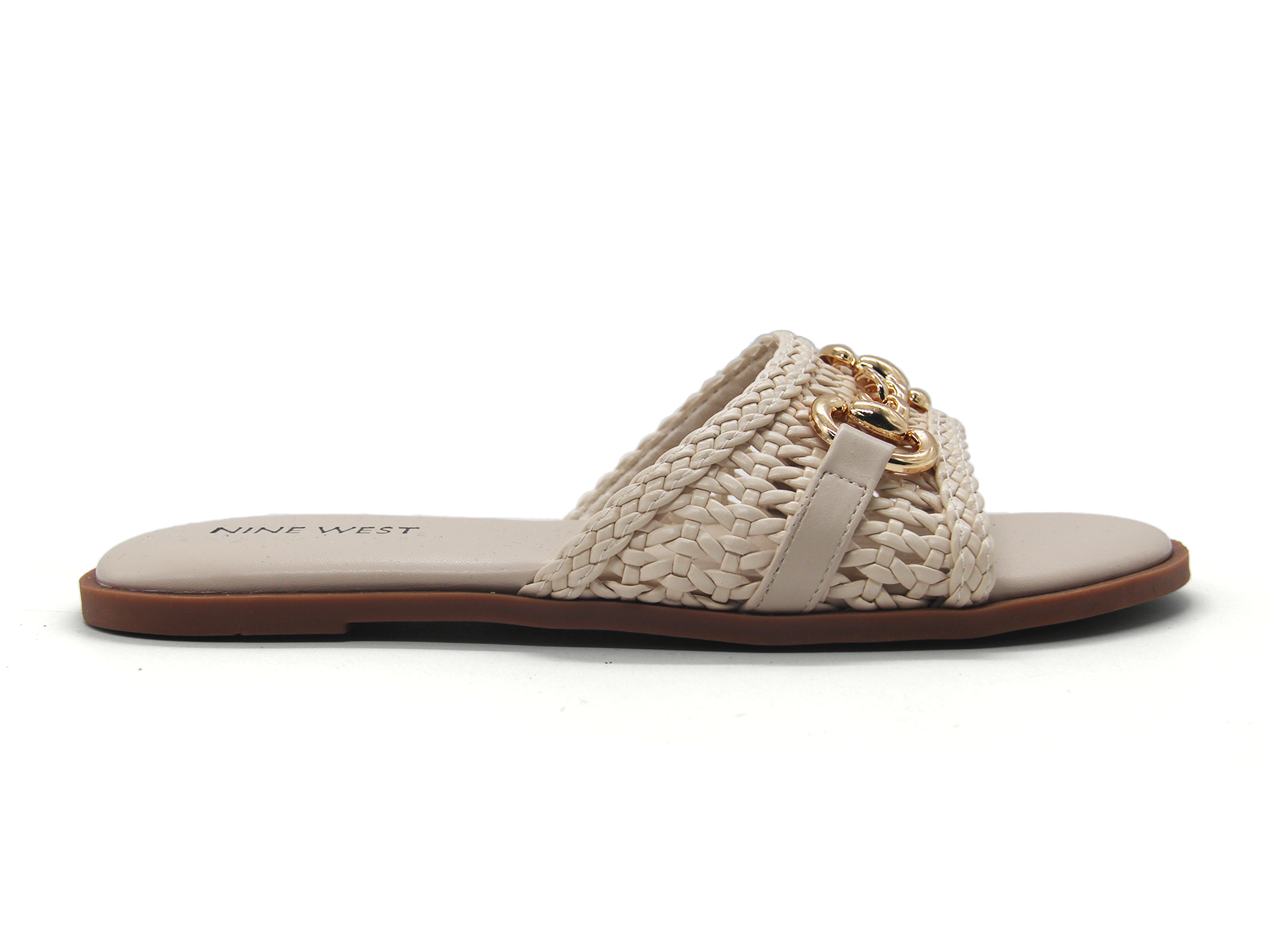 NINE WEST Women Woven Flat Slide Sandals