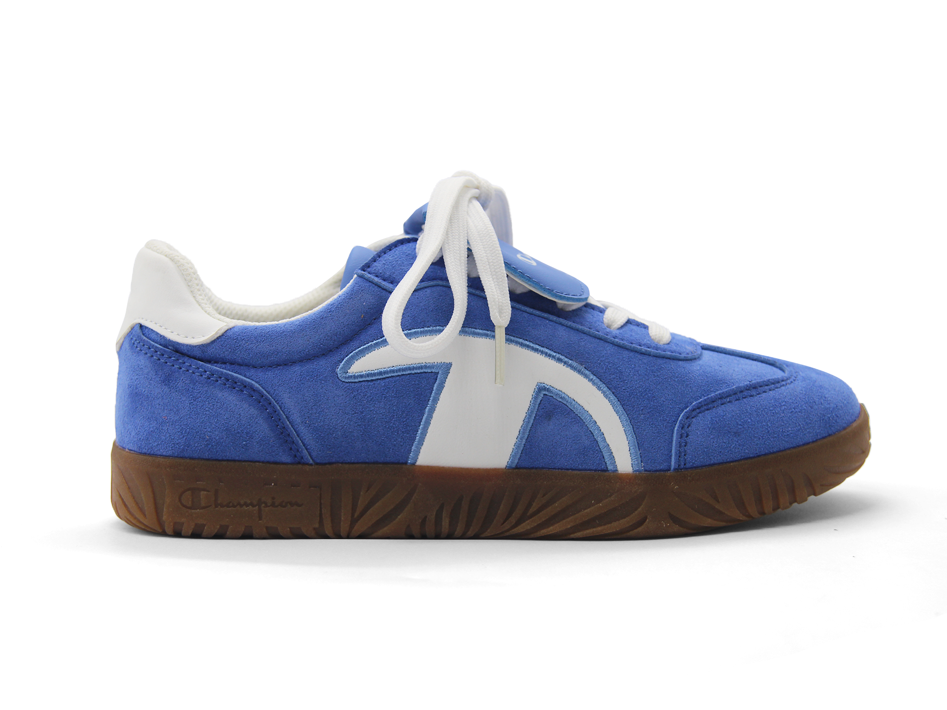 Champion Retro Suede Lace‑Up Sneakers Gum Rubber Sole Casual Trainers