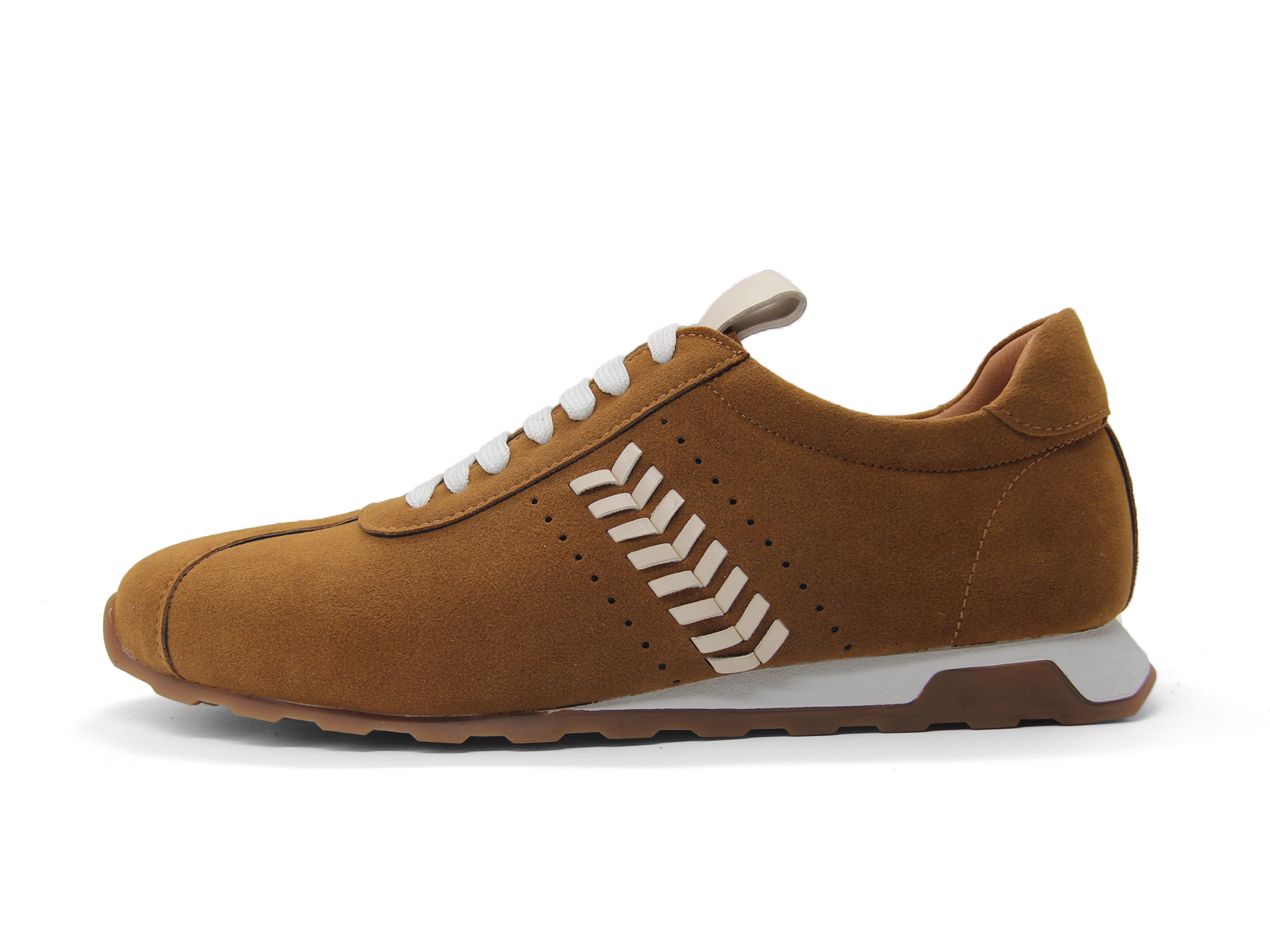 Flat Vintage Running Shoes, Suede Casual Sneakers