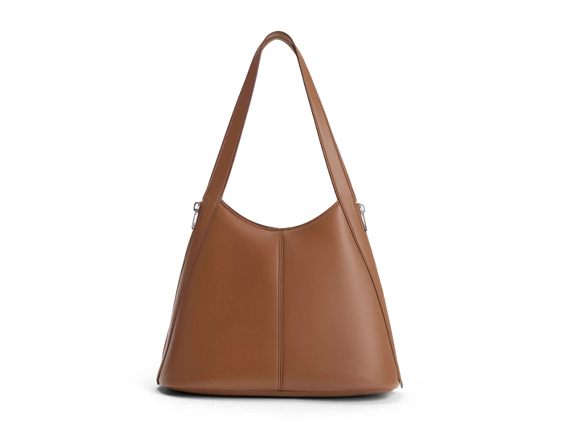 Fall Winter Moka Brown Structured Underarm Tote Bag